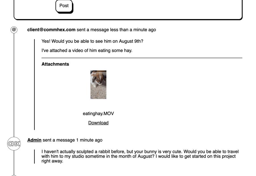 example image of a form being filled out